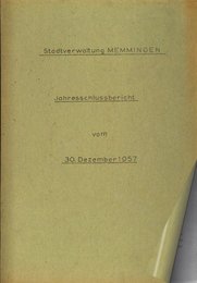 Jahresbericht 1957