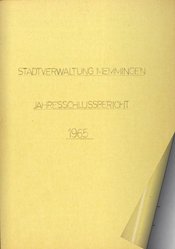 Jahresbericht 1965
