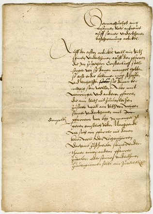 Antwort des Rates (erste Fassung) (Stadtarchiv Memmingen)