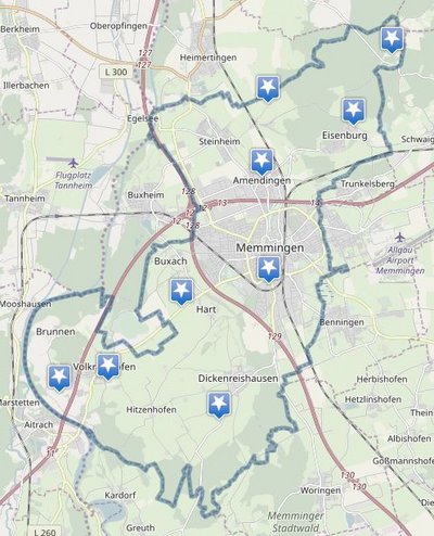 Vorschaubild Memminger Stadtteile
