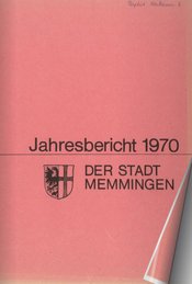 Jahresbericht 1970