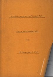 Jahresbericht 1958