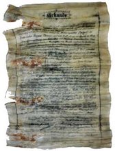 Grundsteinlegungsurkunde