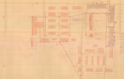 Entwässerungsplan für das Stalag VIIB, Juni 1943