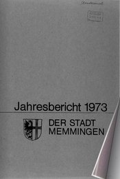 Jahresbericht 1973