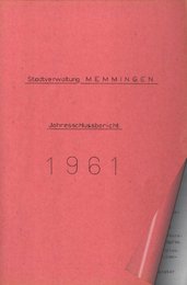Jahresbericht 1961