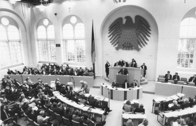 Deutscher Bundestag in Bonn 1989